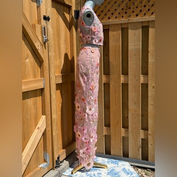 🆕 BRONX & BANCO 🧿 NWOT Jasmine Pastel Pink Multi Two Piece Set, Sz S / US 4 - Picture 5 of 14